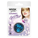 Moon Glitter Classic Chunky Blue Clamshell 3g Costume Make Up 1