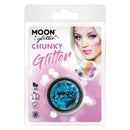 Moon Glitter Holographic Chunky Blue G04663 Costume Make Up 1
