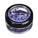 Moon Glitter Holographic Shapes Single 3g Costume Make Up 6