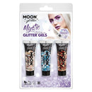 Moon Glitter Mystic Chunky Gel Mixed Colour Clamshell 12ml Set of 3 Costume Make Up 2