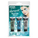 Moon Glitter Themed Clamshells Blue G32574 Costume Make Up 1