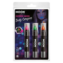 Moon Glow Intense Neon UV Body Crayons M34660 Costume Make Up 1