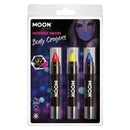 Moon Glow Intense Neon UV Body Crayons M34677 Costume Make Up 1