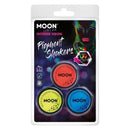 Moon Glow Intense Neon UV Pigment Glitter Shakers 3 Colours 5g Costume Make Up 1