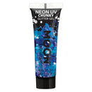 Moon Glow - Neon UV Chunky Glitter Gel Blue Costume Make Up_1