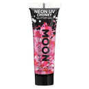 Moon Glow - Neon UV Chunky Glitter Gel Hot Pink Costume Make Up_1