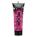 Moon Glow - Neon UV Chunky Glitter Gel Magenta Costume Make Up_1