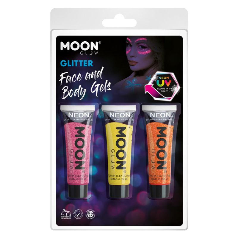 Moon Glow Neon UV Fine Glitter Gel M39108 Costume Make Up_1