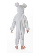 Mouse Costume Plush White Jumpsuit for Kids 3