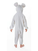 Mouse Costume Plush White Jumpsuit for Kids 3