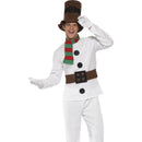 Mr Snowman Costume Adult White Suit 3