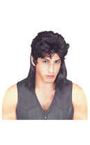 Mullet Wig Black 80s Bogan 1