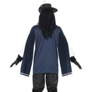 Musketeer Male Costume Adult Tabard Top Hat Blue 2