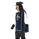 Musketeer Male Costume Adult Tabard Top Hat Blue 3