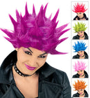 Neon Tekno Wig In Box - 6 Colorsass.: Purple, Pink, Blue, Orange, Red, Green