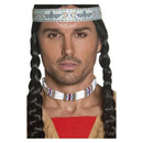 Native American Inspired Choker Adult White Costume Accessory 1