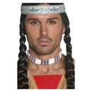 Native American Inspired Choker Adult White Costume Accessory 1