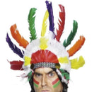 Native American Inspired Headdress Adult Multi Coloured 2