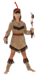 Native American Inspired Indian Girl Deluxe Girls Costume 1