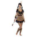 Native American Inspired Woman Costume Adult Brown 3
