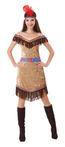 Native American Inspired Womens Indian Lady Deluxe Adult Costume Female Halloween 1