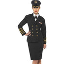 Navy Officer Ladies Costume Black Jacket Skirt Hat 1
