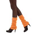 Neon Orange 1980s Leg Warmer Costume Accessory 1