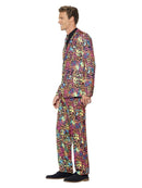 Neon Suit Adult Jacket Trousers Tie Set Costume 3