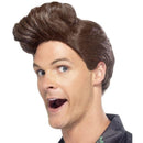 Nineties Detective Wig Adult Brown 1