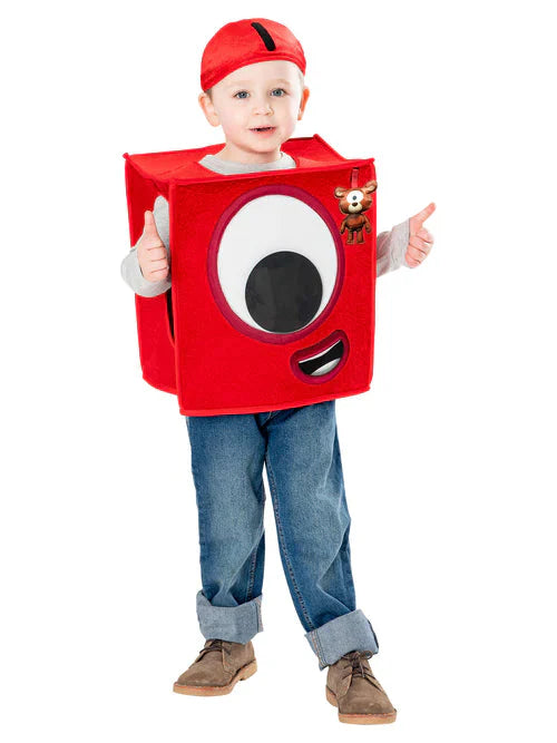 Numberblocks Costume Kids Number Block One_1