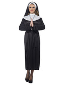Nun Costume Adult Black White Head Scarf 1