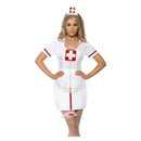 Nurses Set Adult White with Cap Garter and Net Apron 1