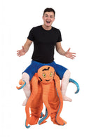 Octopus Piggy Back Costume Adult Fits Up Waist Size 38" 40" 1