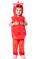 Oddbods Fuse Kids Fur Costume Red 1
