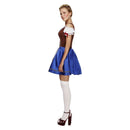 Oktoberfest Dirndl Costume Blue Ladies Dress_3