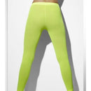 Opaque Footless Tights Neon Green 80s Adult Costume Accessory 2