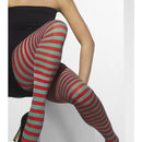 Opaque Tights Adult Red Green Essential Festive Costume Accessory 1
