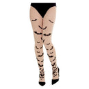 Opaque Tights with Bats Beige 1