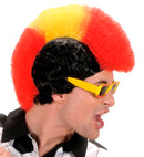 Red - Yellow - Red Supporter Man Wig In Box
