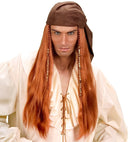 Pirate Of The Caribbean Wig With Suedette Bandana In Box