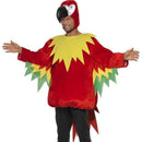 Parrot Costume Adult Red Yellow Green Jumpsuit Hood 1