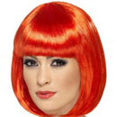Partyrama Wig Red Short Bob with Fringe 12 Inch Costume Party Hair 2