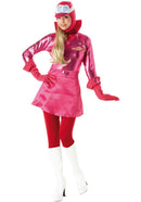 Penelope Pitstop Costume Ladies Pink Wacky Races Dress 1
