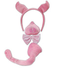Pig Set with Sound Instant Costume Disguise Pink Ears Nose Tie Tail 1