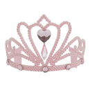Pink Glitter Tiara Stone Princess Costume Accessory 1