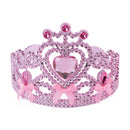 Pink Tiara with Ribbon Bow Ties Crown Costume Accessory 1