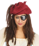 Pirate Bandana + Wig Ladies Eyepatch 1