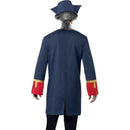 Pirate Commander Costume Adult Blue Gold 2