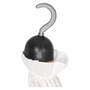 Pirate Hook Black and Silver PVC Costume Accessory 1