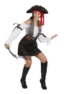 Pirate Lady Buccaneer Costume Dress and Hat 1